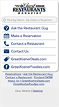 Mobile Screenshot of greatkosherrestaurants.com